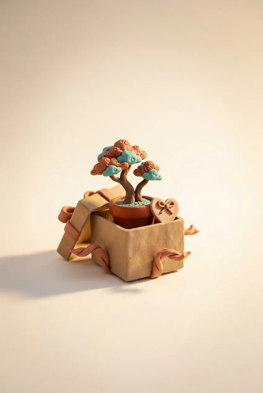 A soft illustrated gift box in the Better Together garden world
