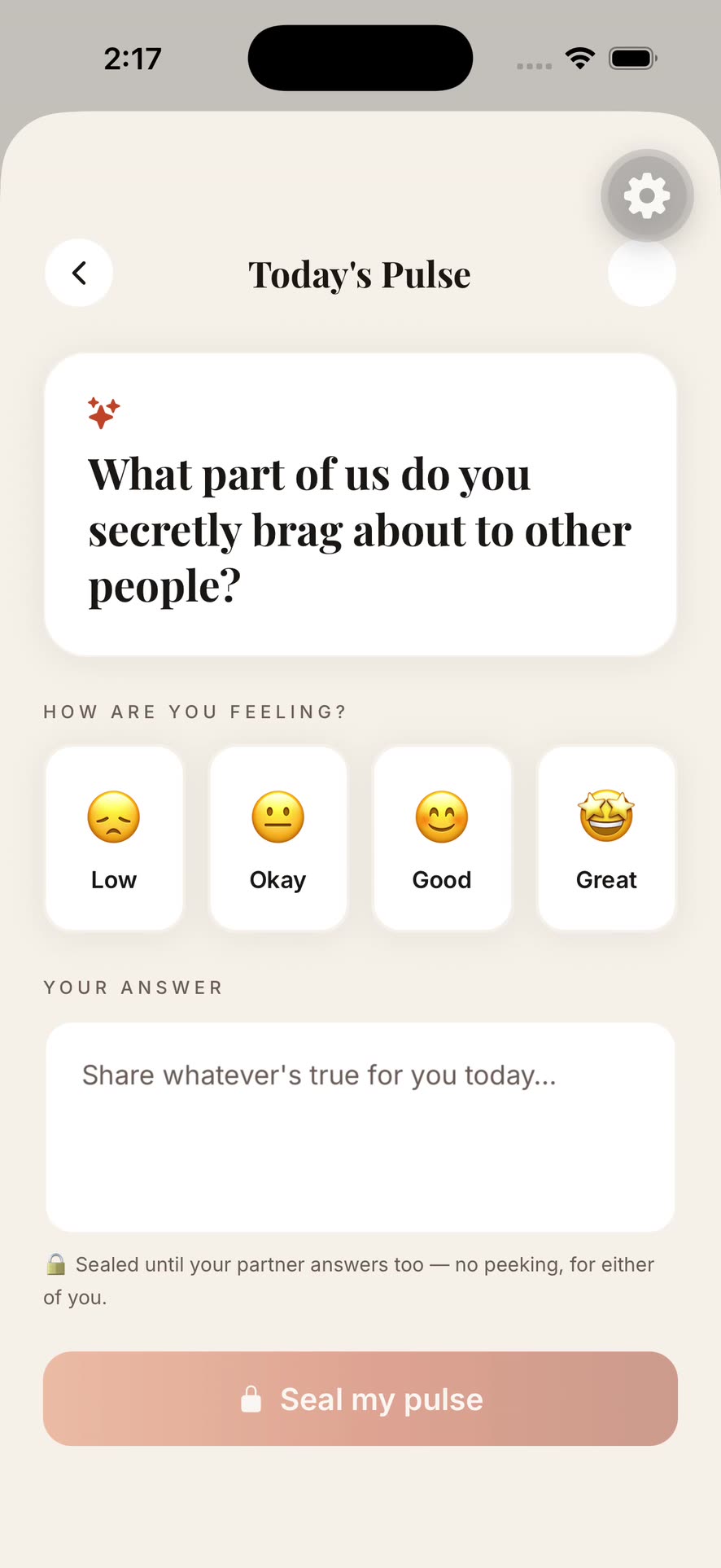 Daily Pulse in the Better Together app